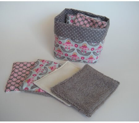 Lingettes lavables et réutilisables